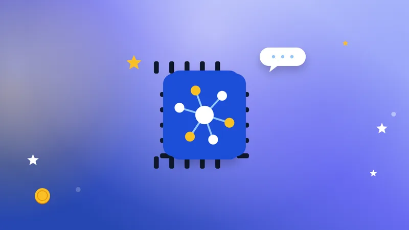 Illustration for “How much AI training jobs pay in 2026: rates from five platforms and whether it is worth starting”: a chip with a network of nodes