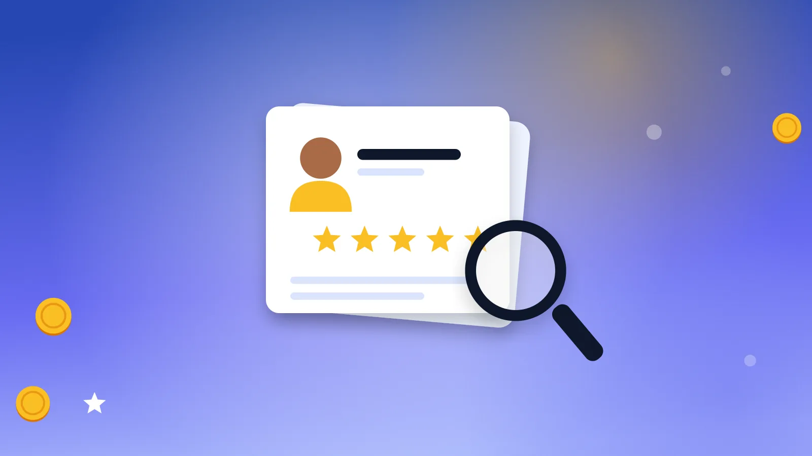 Illustration for “Askable review: who can join and how fast it pays”: a review card with stars and a magnifying glass