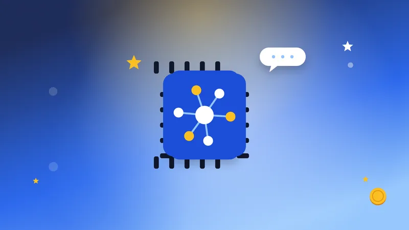 Illustration for “How to qualify for AI training jobs: skills, entry tests and where to learn”: a chip with a network of nodes