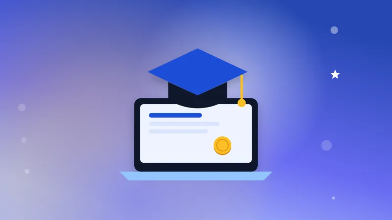 Illustration for “Paid research studies for students: which platforms accept you at 13, 16 and 18, and what you can earn without work experience”: a laptop and a graduation cap