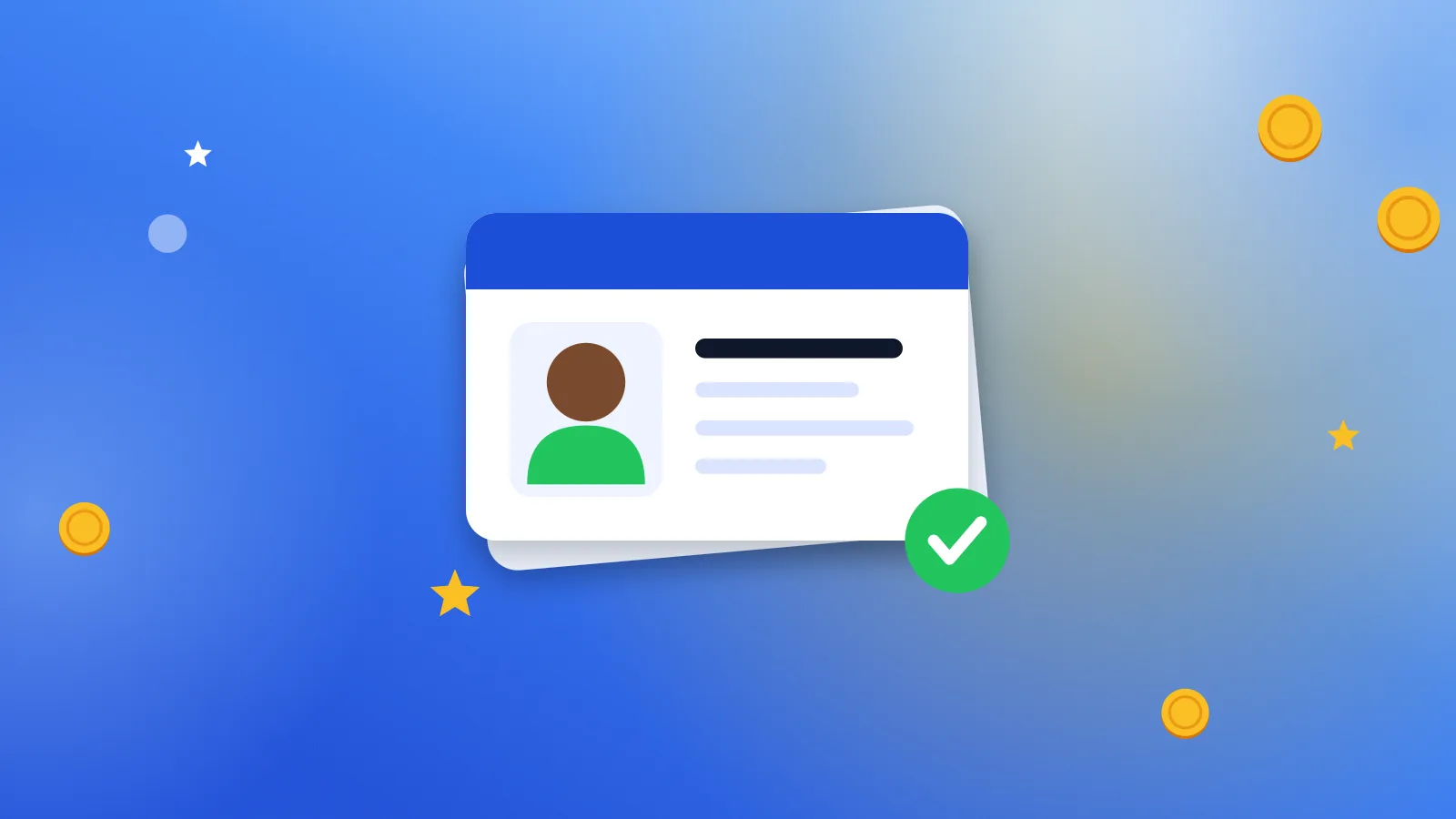 Illustration for “Research participant profile: what to fill in to get invited more often”: a participant profile card with a checkmark