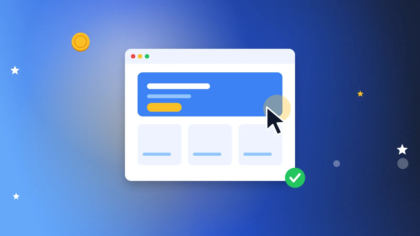 Ілюстрація до статті «UserTesting: відгук, скільки платять за тести і як пройти відбір»: вікно браузера з курсором під час тесту сайту
